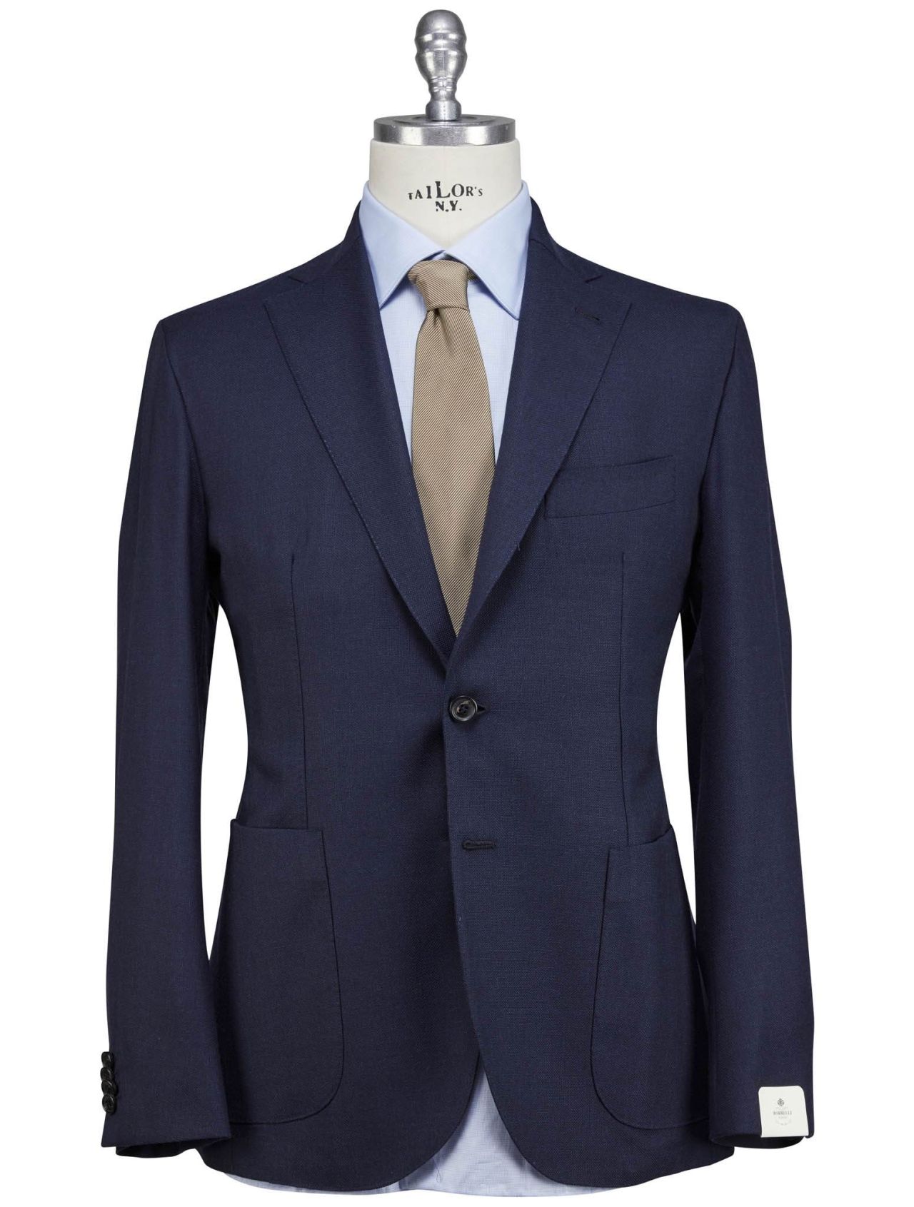 Luigi Borrelli Blue Virgin Wool Blazer