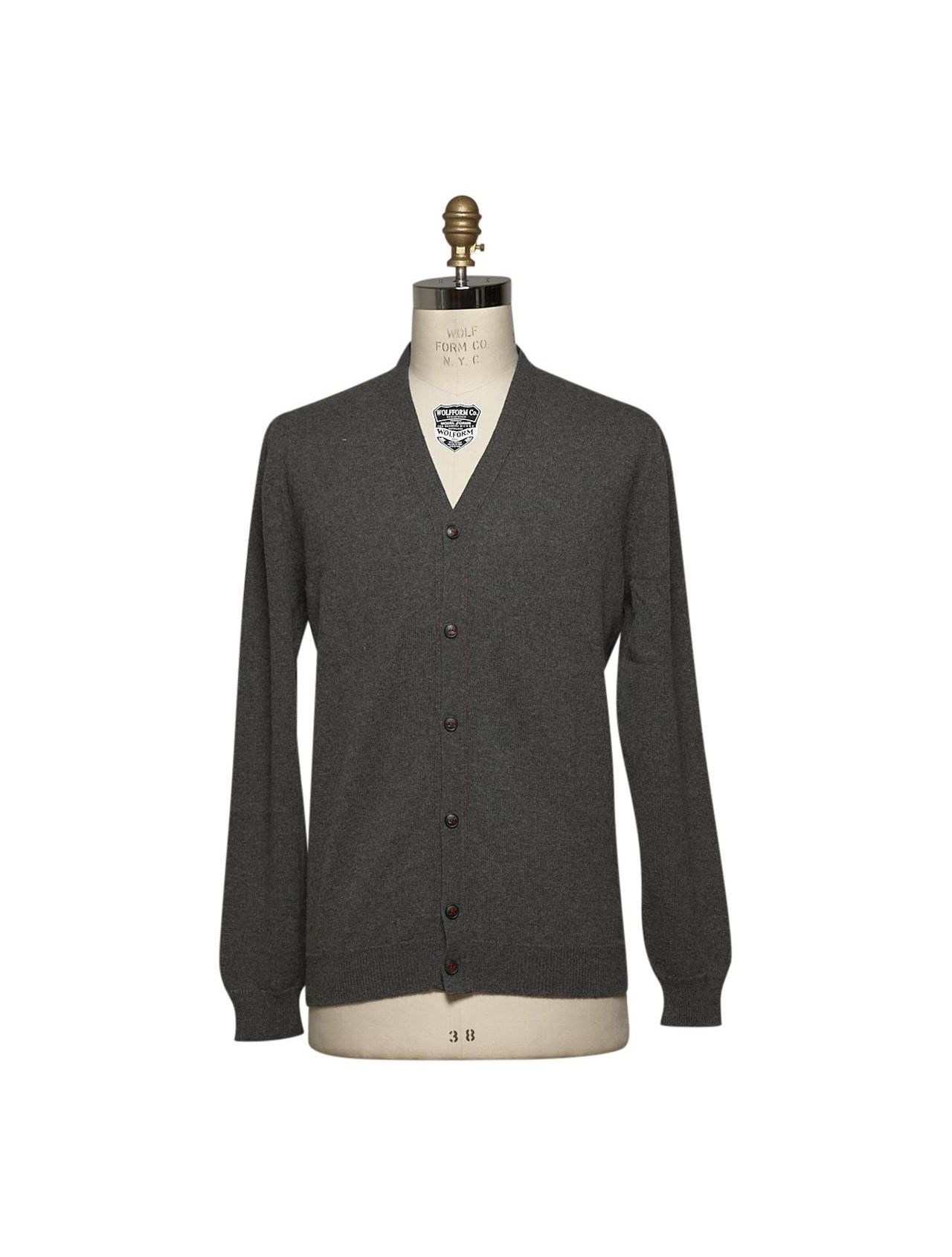 KITON Gray Cashmere Cardigan main product photo