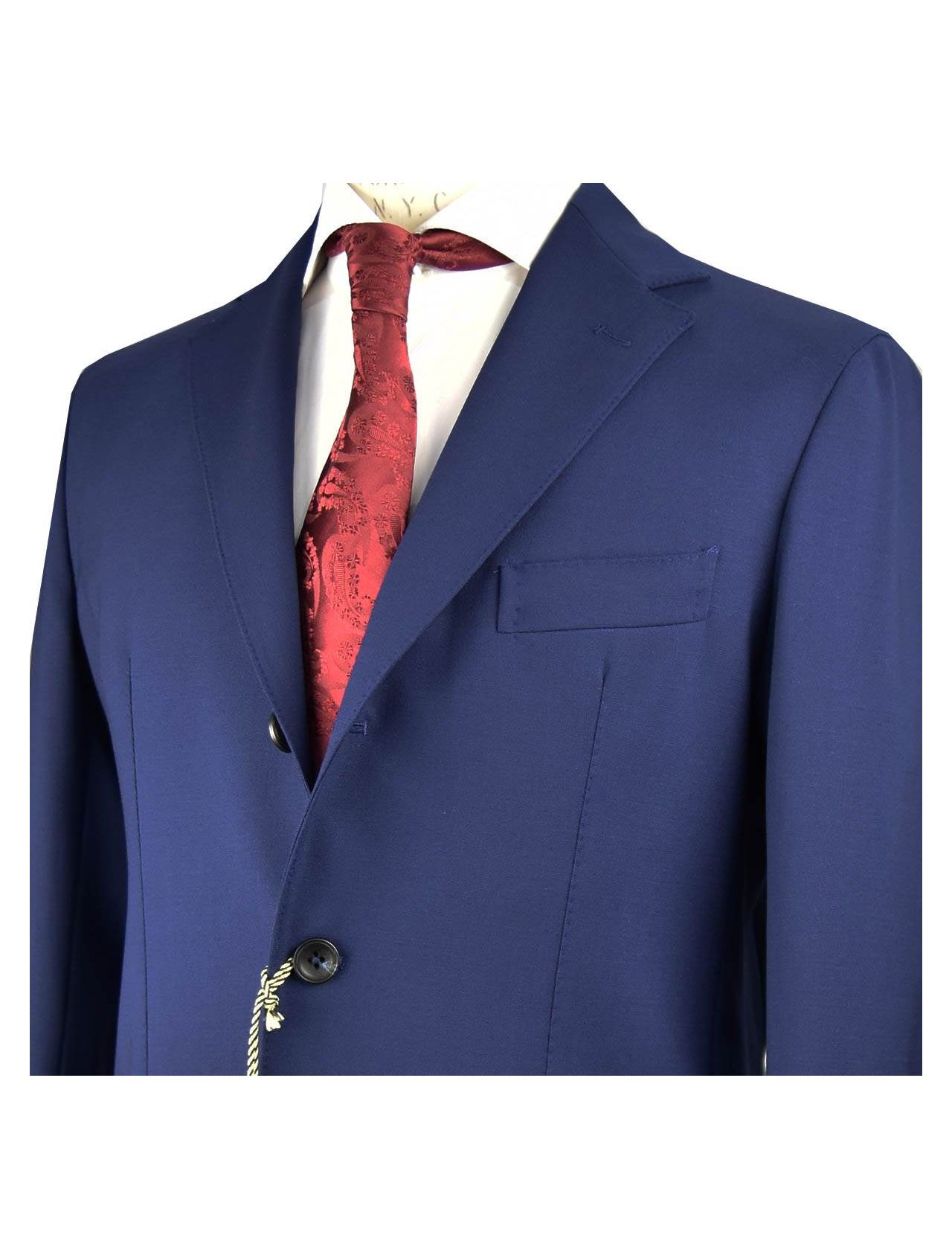 Sartorio Napoli Blue Virgin Wool Mohair Ea blazer | IsuiT