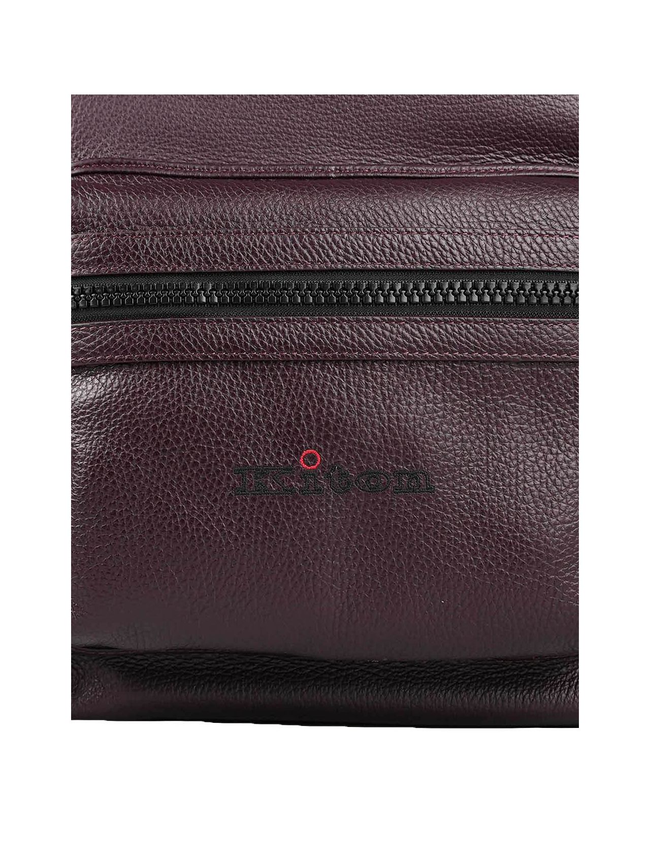 Burgundy leather outlet backpack