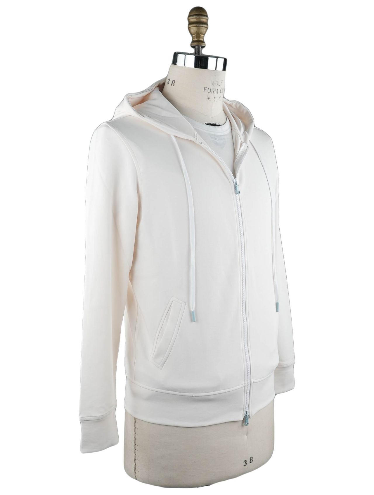 Barba Napoli White Cotton Pa Sweater Full Zip | IsuiT