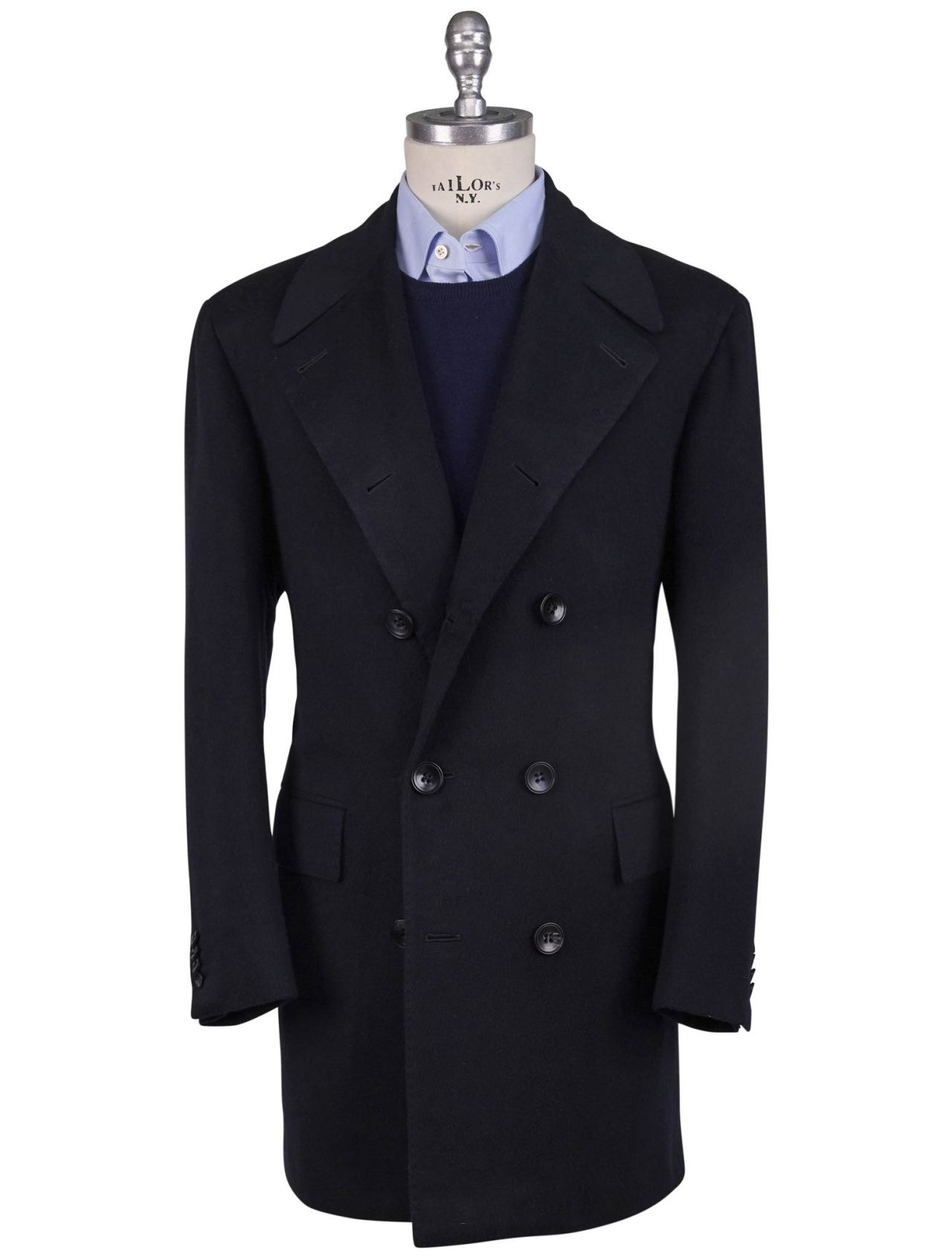 Kiton Blue Cashmere Overcoat | IsuiT