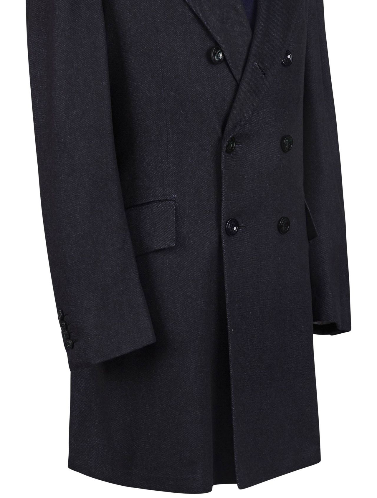 Kiton Blue Vicuna Peru Cashmere Silk Overcoat | IsuiT