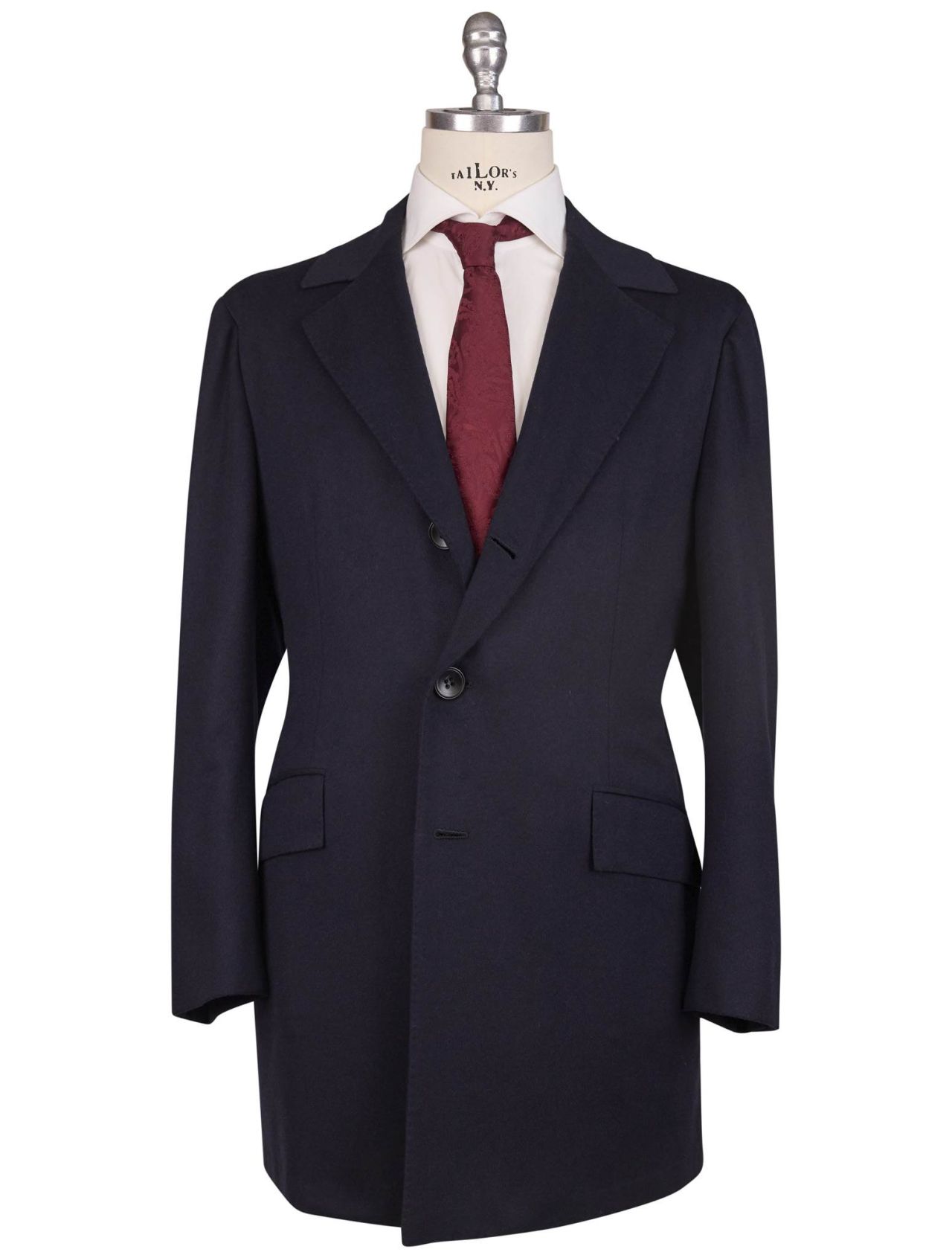 Kiton Blue Cashmere Overcoat | IsuiT