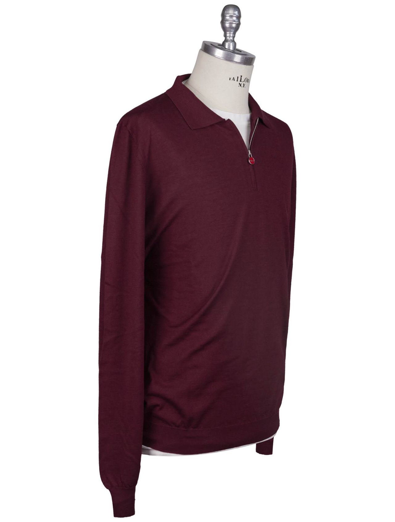 Burgundy hot sale polo sweater