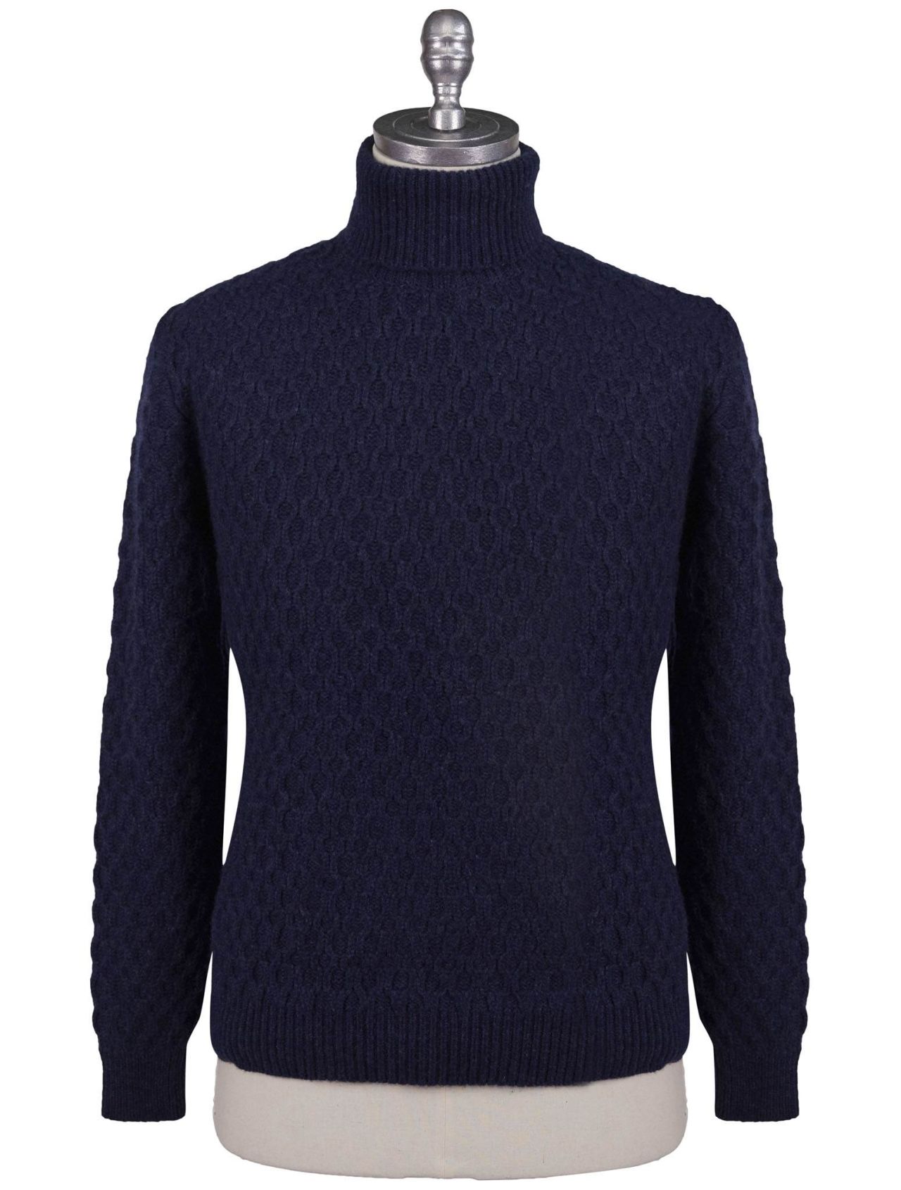 Kiton Blue Cashmere Sweater Turtleneck | IsuiT