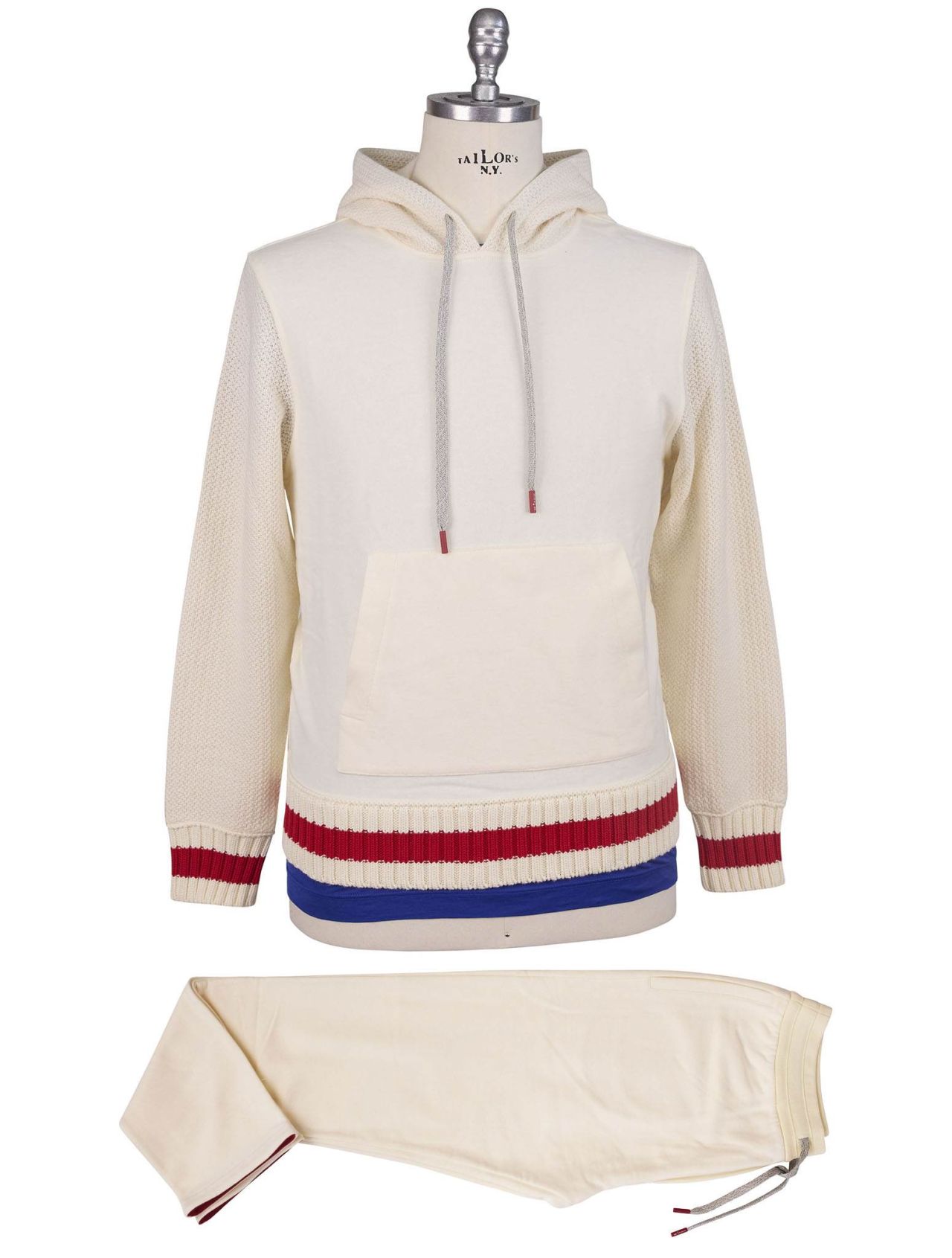 White cheap cotton tracksuit