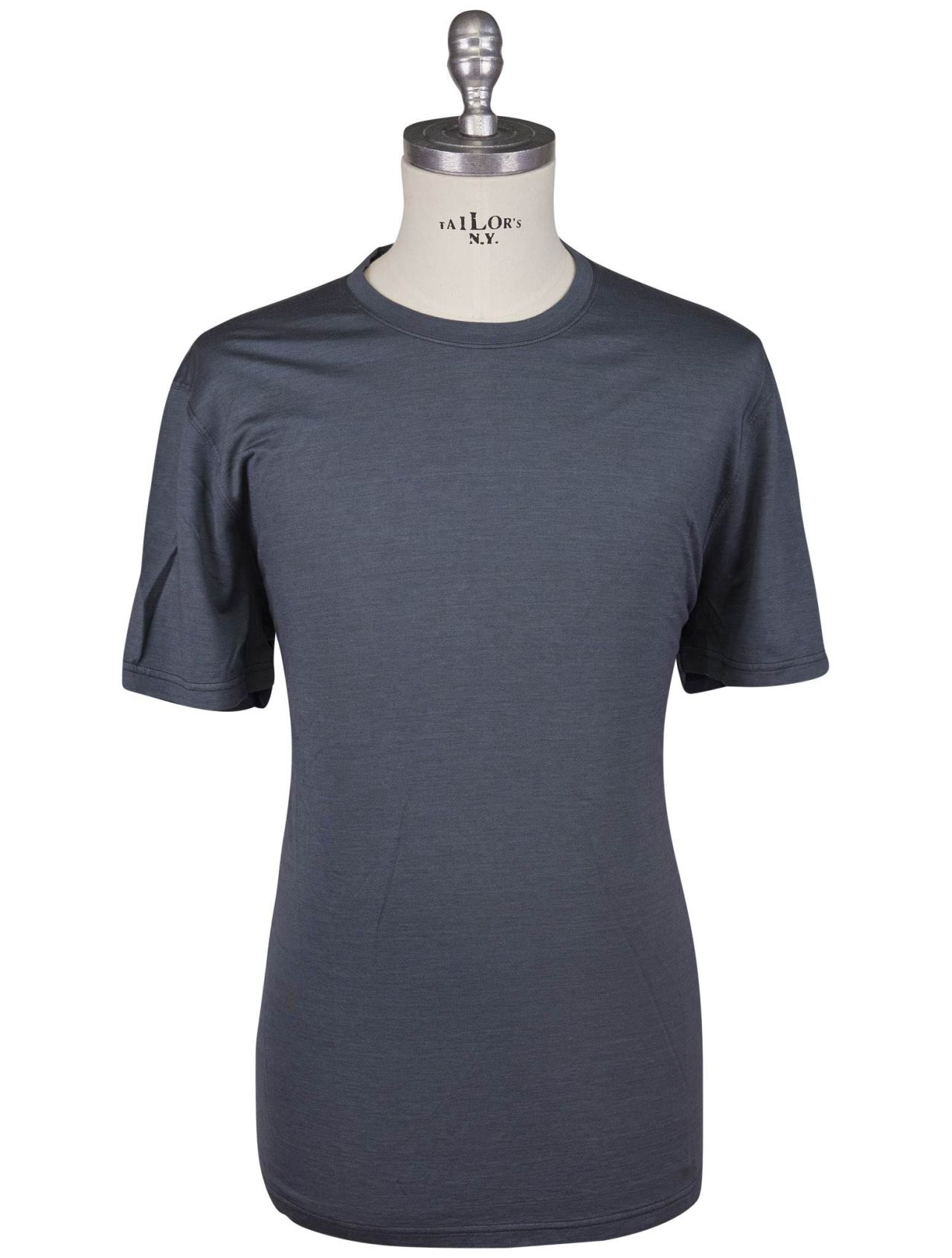 Kiton Gray Silk Cotton T-Shirt | IsuiT