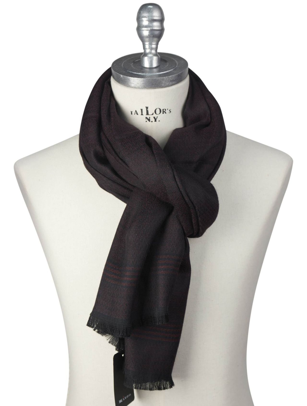 Black Cashmere & Silk Scarf