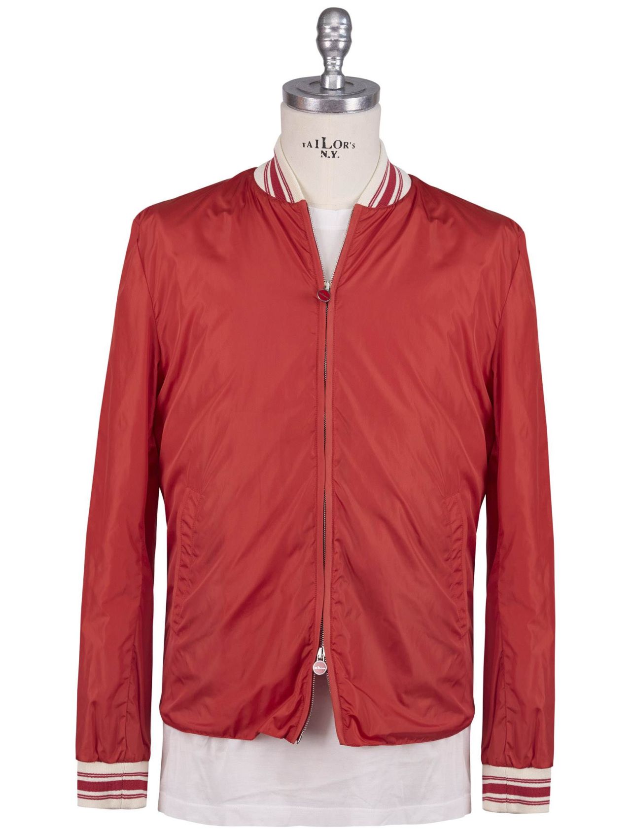 Kiton Suede and Nylon Bomber Jacket