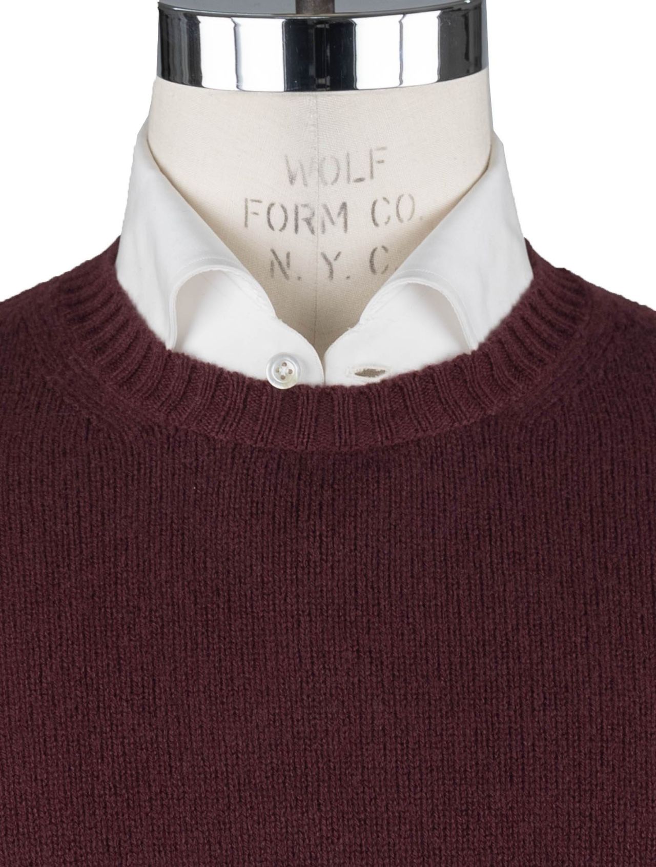 Wool and Silk Pullover Polo-Neck SS Billionaire