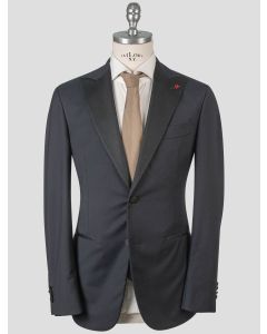 Isaia Isaia Blue Wool Tuxedo Suit Blue 000