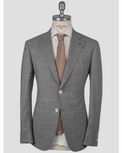 Isaia Isaia Gray Pink Wool Pa Ea Blazer Gray / Pink 000