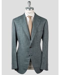 Cesare Attolini Cesare Attolini Green Wool Linen Blazer Green 000