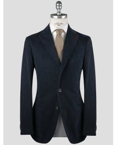 Isaia Isaia Blue Cotton Blazer Blue 000