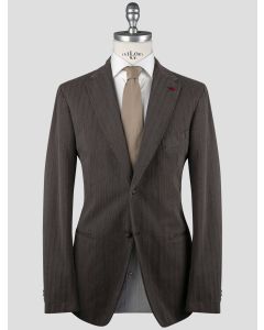 Isaia Isaia Brown Cotton Wool Blazer Brown 000