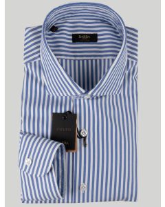 Barba Napoli Barba Napoli White Blue Cotton Shirts White / Blue 000