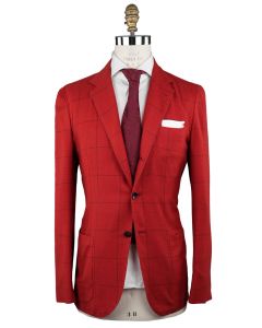 Kiton Kiton Red Vicuna Cashmere Silk Blazer Red 000