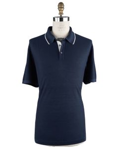 Cesare Attolini Cesare Attolini Blue Silk Polo Blue 000