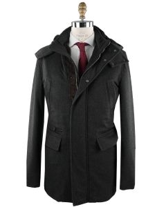 Cesare Attolini Cesare Attolini Gray Cashmere Beaver Fur Coat Gray 000