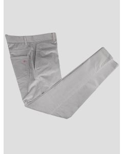 Isaia Isaia Gray Cotton Wool Ea Velvet Pants Gray 000