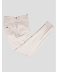 Isaia Isaia White Cotton Ea Pants White 000