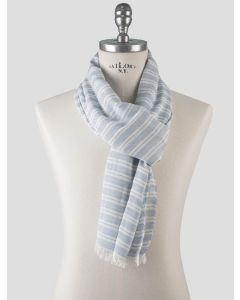 Isaia Isaia Light Blue Cotton Scarf Light Blue 000