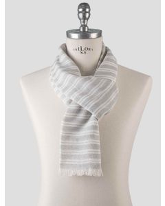 Isaia Isaia Gray Cotton Scarf Gray 000