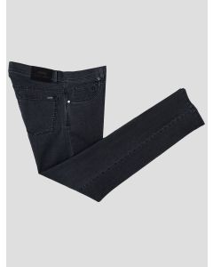 Cesare Attolini Cesare Attolini Black Cotton PL Pu Jeans Black 000