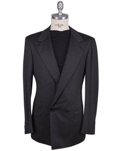 KNT Kiton Knt Dark Gray Wool Suit Dark Gray 000