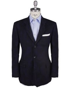 Kiton Kiton Blue Vicuna Peru Silk Blazer Blue 000