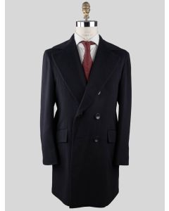 Kiton Kiton Blue Vicuna Perù Overcoat Blue 000