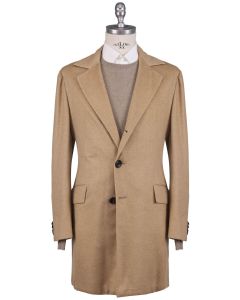 Kiton Kiton Brown Cashmere Vicuna Peru Overcoat Brown 000