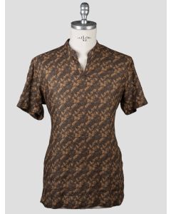 Kiton Kiton Brown Linen Shirt Half Sleeve Brown 000