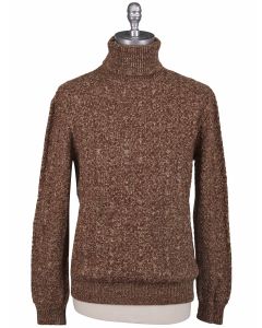 Kiton Kiton Brown 100% Vicuna Sweater Turtle Neck Brown 000