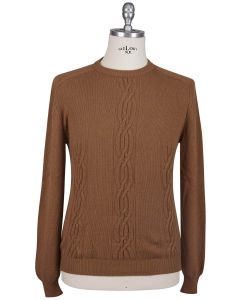 Kiton Kiton Brown 100% Vicuna Bolivia Sweater Crewneck Brown 000