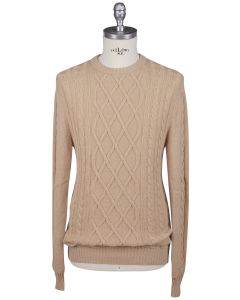 Kiton Kiton Beige Vicuna Perù Sweater Crewneck Beige 000