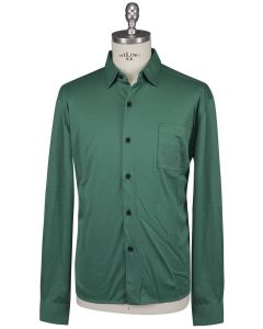 KNT Kiton Knt Green Cotton Shirt Green 000