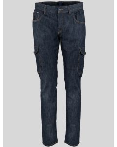 KNT KNT Kiton Blue Cotton Pe Jeans Cargo Dark Blue 000