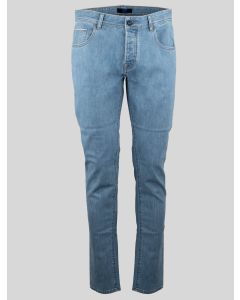 KNT KNT Kiton Light Blue Cotton Pe Jeans Light Blue 000