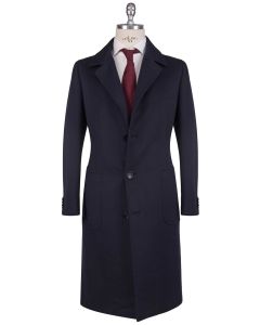 Kiton Kiton Blue Vicuna Peru Cashmere Overcoat Blue 000