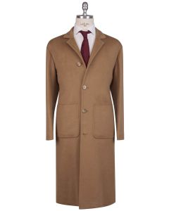 Kiton Kiton Brown Vicuna Peru Cashmere Overcoat Brown 000