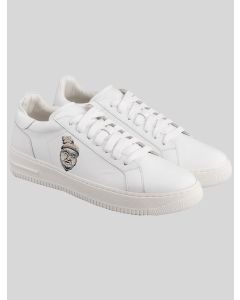 KNT KNT Kiton White Leather Sneakers Special Edition White 000