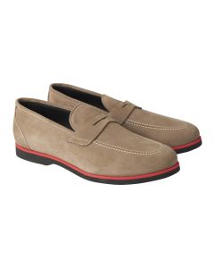 Kiton Kiton Beige Leather Suede Loafers Beige 000