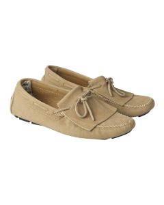 Kiton Kiton Beige Leather Suede Loafers Beige 000