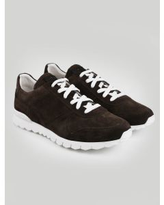 Kiton Kiton Dark Brown Leather Suede Sneakers Dark Brown 000