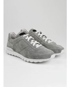 Kiton Kiton Gray Leather Suede Sneakers Gray 000