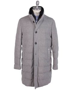 Kiton Kiton Gray PL Virgin Wool Cashmere Rabbit Overcoat Gray 000