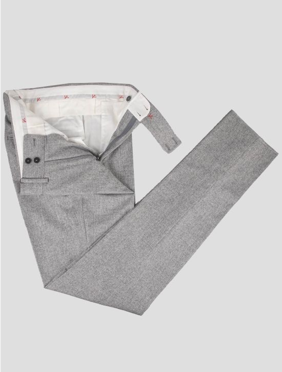 Isaia Isaia Gray Wool Cashmere Dress Pants Gray 001
