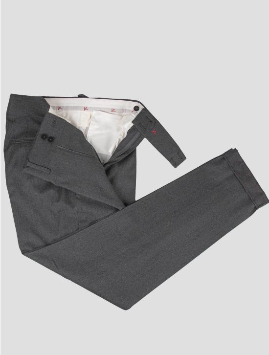 Isaia Isaia Gray Wool Dress Pants Gray 001